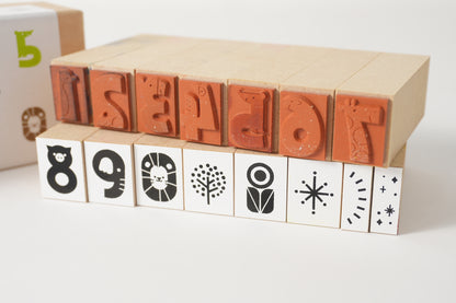 Animal Number Stamps