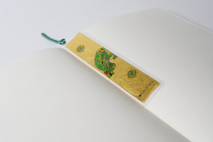 Artist Notebook + Gold Leaf Bookmark Set | Kutani Ware Artist Yasushi Yamachika