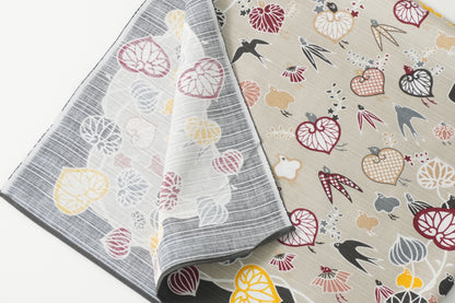 Furoshiki | Mitate Aoi Sencho Gray | 100% cotton, 70cm, Made in Japan | Mashu KYOTO