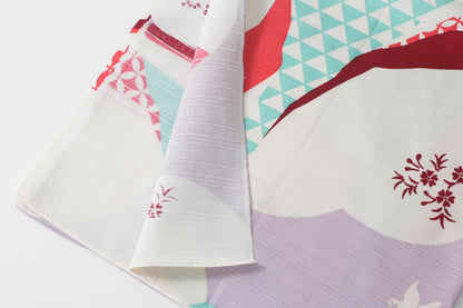 Furoshiki | Ume Docho Rose | 100% coton, 70 cm, fabriqué au Japon | Mashu KYOTO