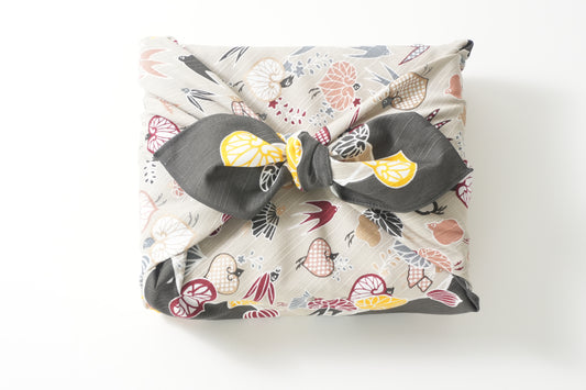 Furoshiki | Mitate Aoi Sencho Gray | 100% cotton, 70cm, Made in Japan | Mashu KYOTO