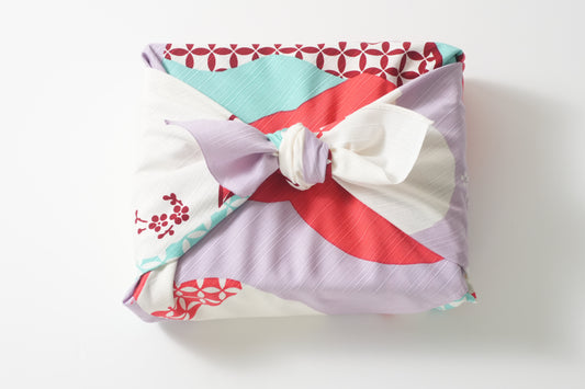 Furoshiki | Ume Docho Pink | 100% cotton, 70cm, Made in Japan | Mashu KYOTO
