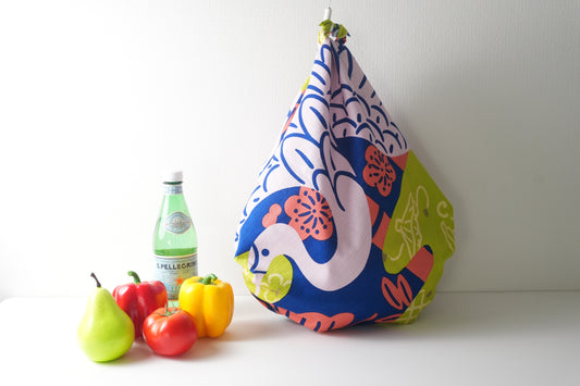 Furoshiki | Tsurukame Colorful | 100% cotton, 90cm, Made in Japan | Mashu KYOTO