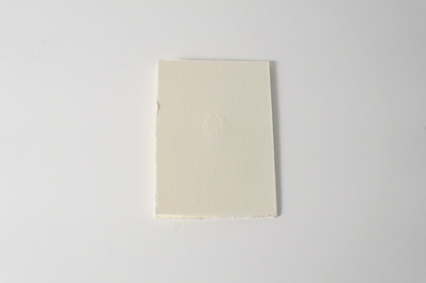 グリーティングカード　吉祥花伝KYOTO 鶴亀京更紗 藍