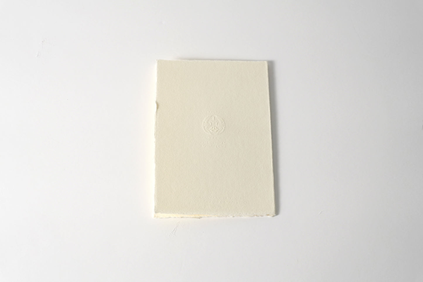 グリーティングカード　吉祥花伝KYOTO 見立て葵千鳥 橙