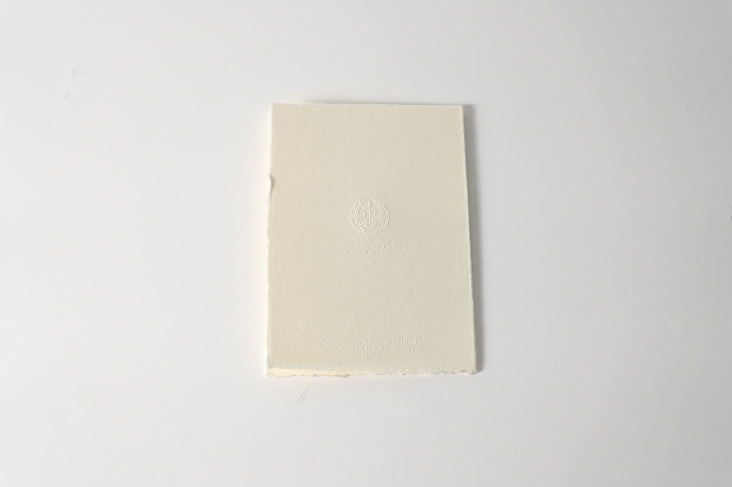 グリーティングカード　吉祥花伝KYOTO 見立て葵千鳥 灰