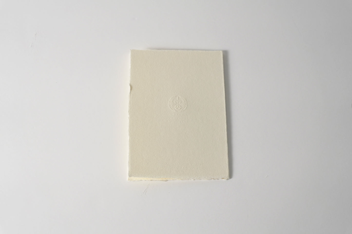 グリーティングカード　吉祥花伝KYOTO 鶴亀京更紗 朱