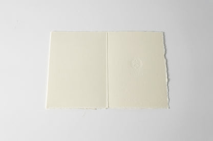 グリーティングカード　吉祥花伝KYOTO 見立て葵千鳥 灰