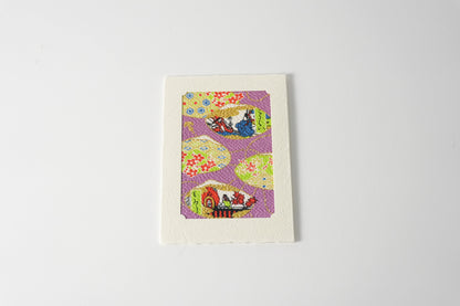 グリーティングカード　吉祥花伝KYOTO 源氏絵図貝合わせ 紫