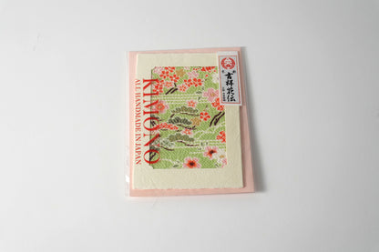 グリーティングカード　吉祥花伝KYOTO 桜霞御所解 若草