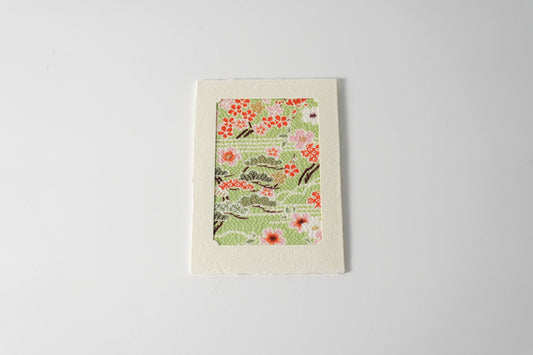 グリーティングカード　吉祥花伝KYOTO 桜霞御所解 若草