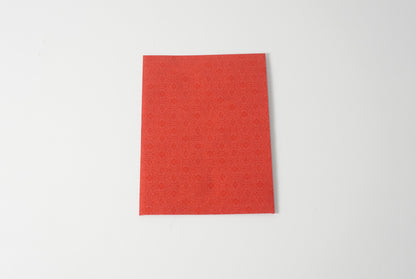 グリーティングカード　吉祥花伝KYOTO 鶴亀京更紗 朱