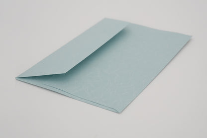 グリーティングカード　吉祥花伝KYOTO 見立て葵千鳥 灰