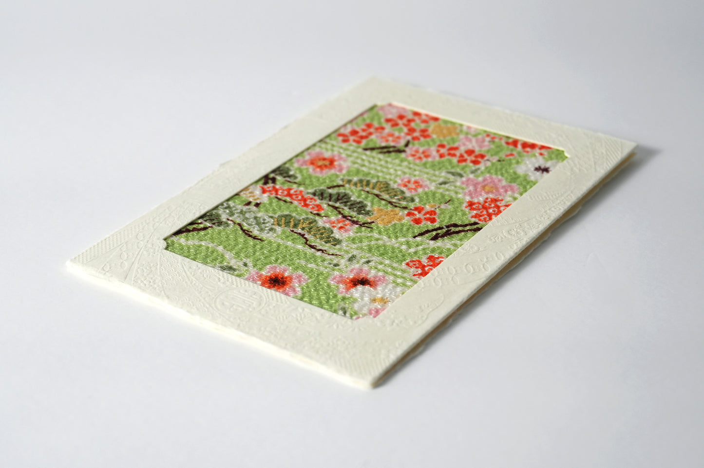 グリーティングカード　吉祥花伝KYOTO 桜霞御所解 若草