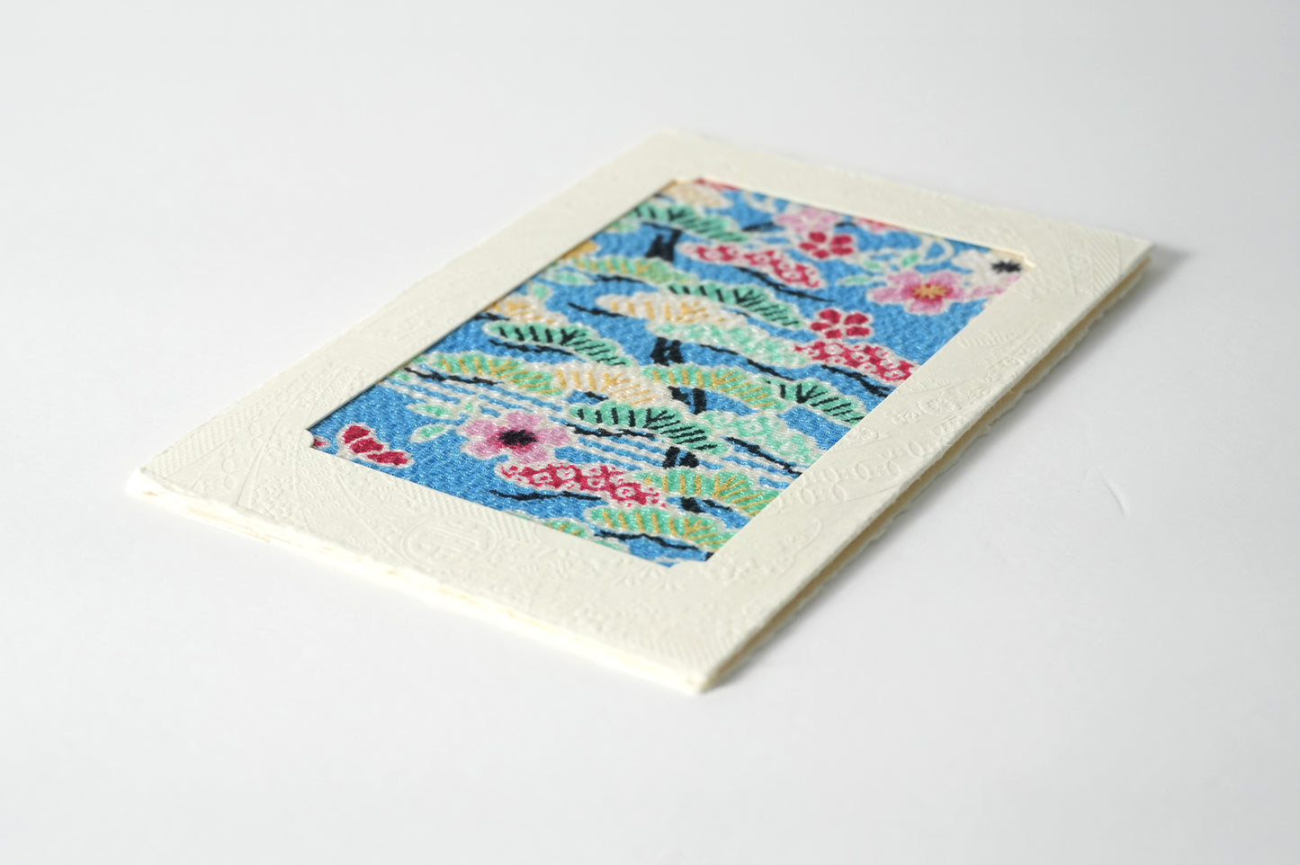 グリーティングカード　吉祥花伝KYOTO 桜霞御所解 空色