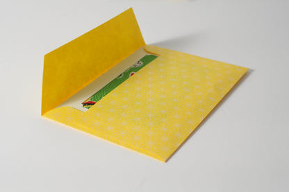 グリーティングカード　吉祥花伝KYOTO　京玩具尽くし　緑