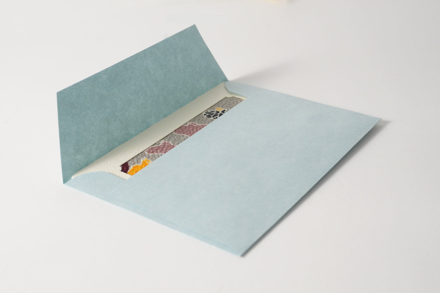 グリーティングカード　吉祥花伝KYOTO 見立て葵千鳥 灰