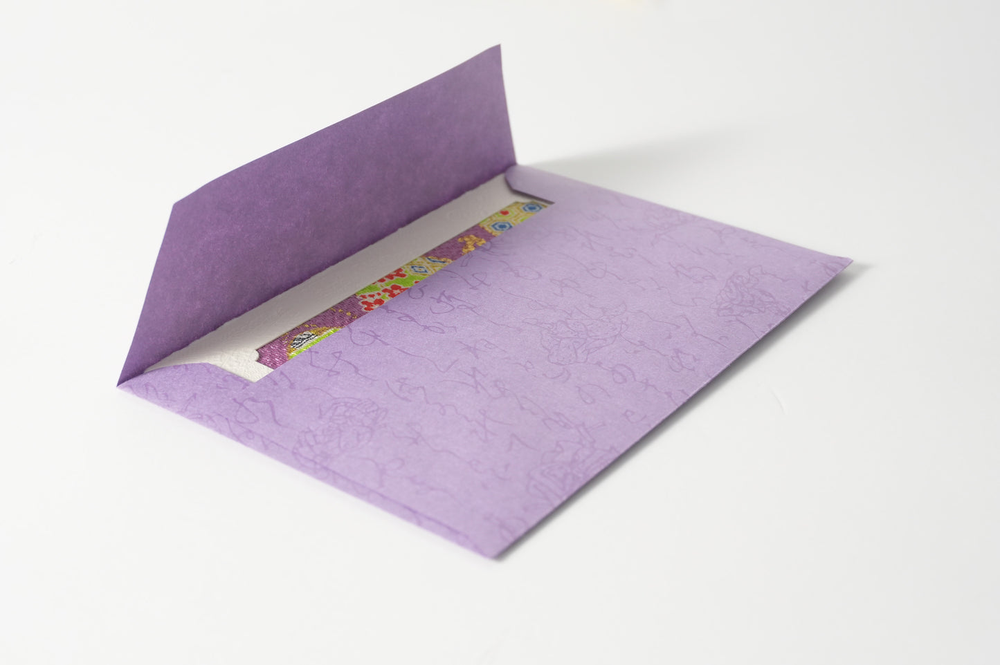 グリーティングカード　吉祥花伝KYOTO 源氏絵図貝合わせ 紫