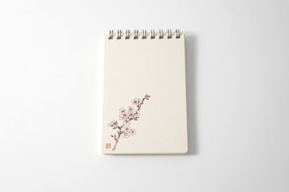 Ring Notebook “Sakura” | Kutani Porcelain Painting by Yukika Shibata | Japanese Stationery