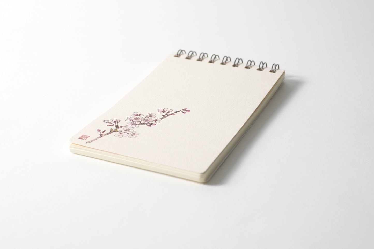 Ring Notebook “Sakura” | Kutani Porcelain Painting by Yukika Shibata | Japanese Stationery