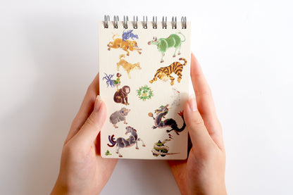 Ring Notebook “Zodiac” | Kutani Porcelain Painting by Yasushi Yamachika | Japanese Stationery