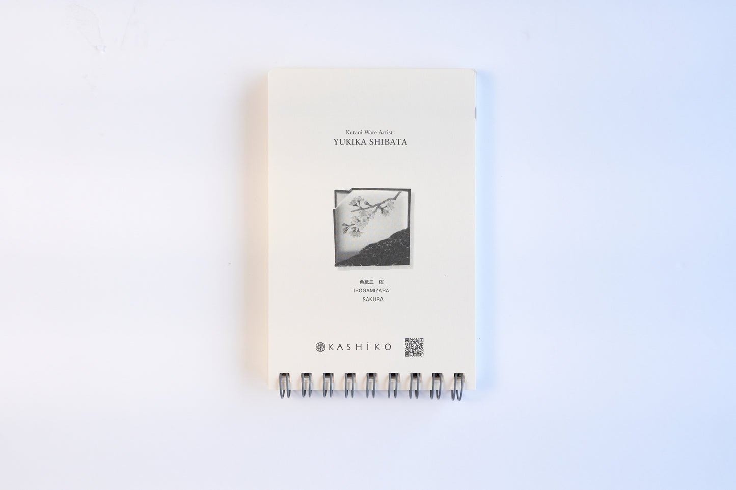 Ring Notebook “Sakura” | Kutani Porcelain Painting by Yukika Shibata | Japanese Stationery