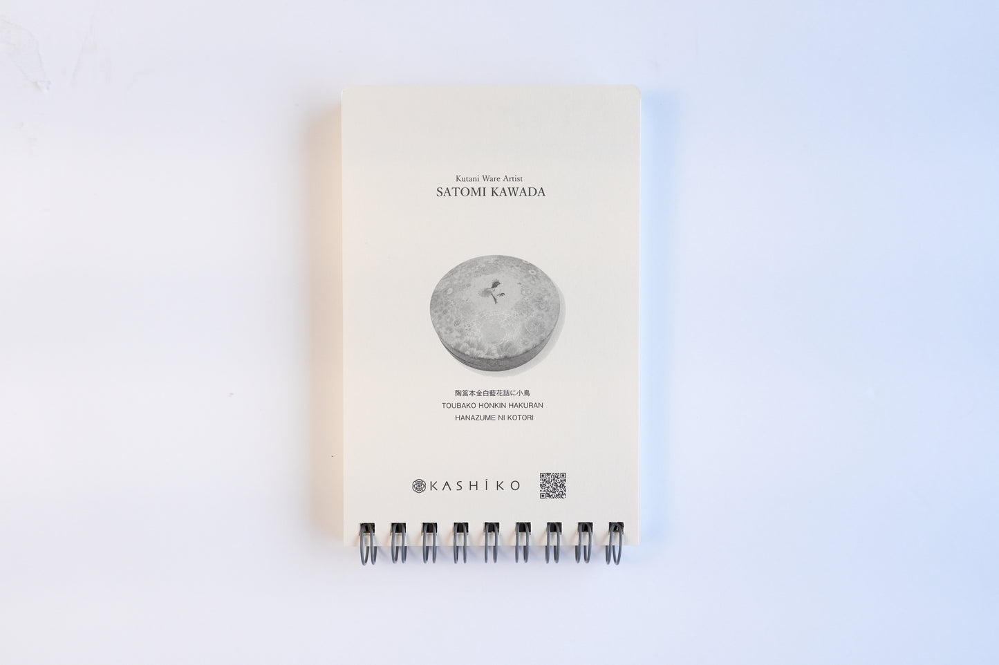 Ring Notebook “Wisteria & Swallow” | Kutani Porcelain Painting by Satomi Kawada | Japanese Stationery