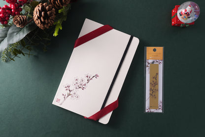 Artist Notebook + Gold Leaf Bookmark Set | Kutani Ware Artist Yukika Shibata