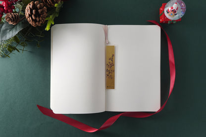 Artist Notebook + Gold Leaf Bookmark Set | Kutani Ware Artist Yukika Shibata