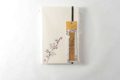 Artist Notebook + Gold Leaf Bookmark Set | Kutani Ware Artist Yukika Shibata