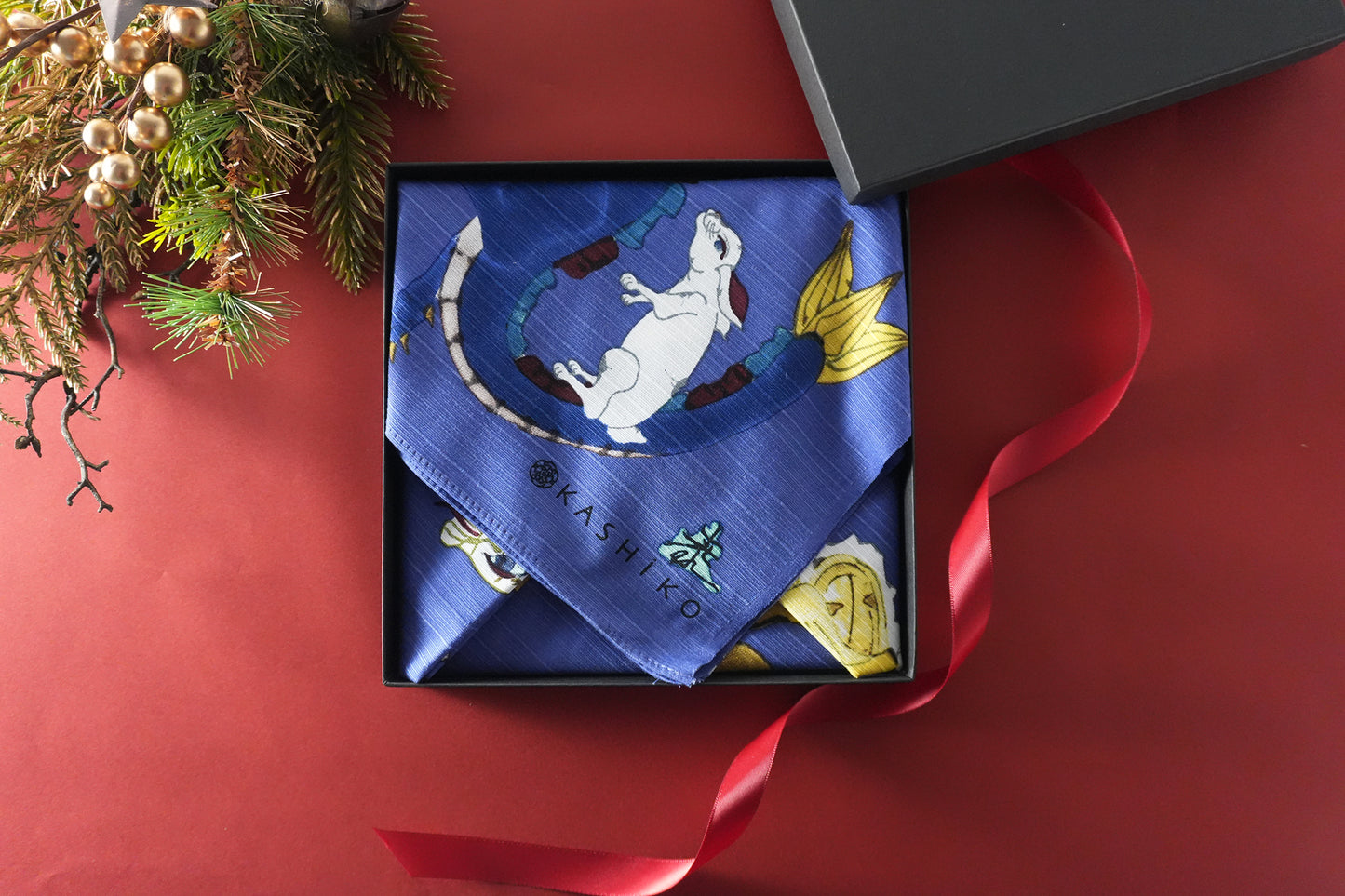 Furoshiki (Wrapping Cloth) | Zodiac Sign | 100% Cotton, 70cm, Made in Japan | KASHIKO