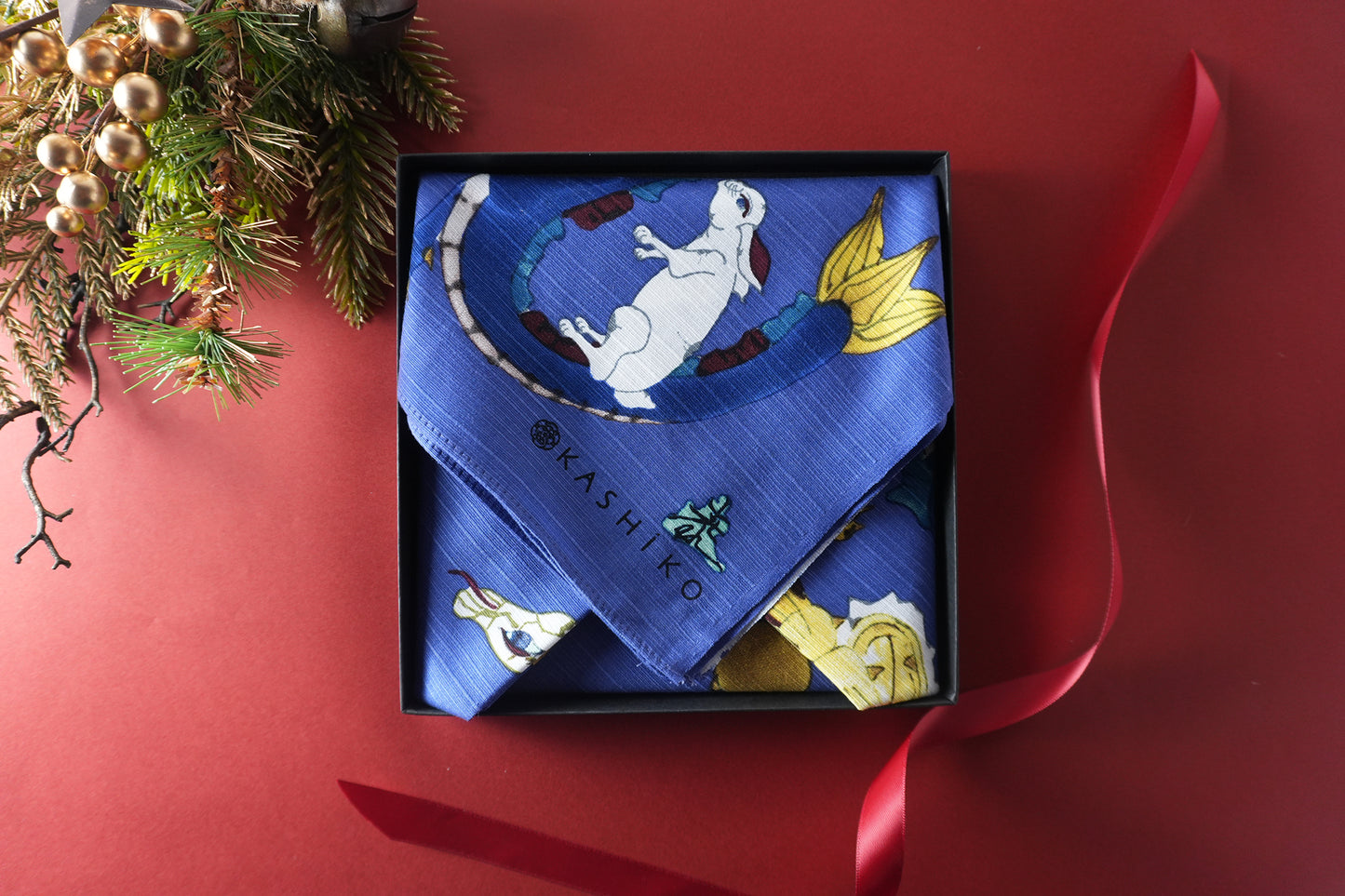 Furoshiki (Wrapping Cloth) | Zodiac Sign | 100% Cotton, 70cm, Made in Japan | KASHIKO