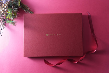 Christmas Limited Edition Artist Gift Set | Sakura Notebook, Goldfish Furoshiki Wrapping Cloth, Gold Leaf Bookmark (Yukika Shibata)