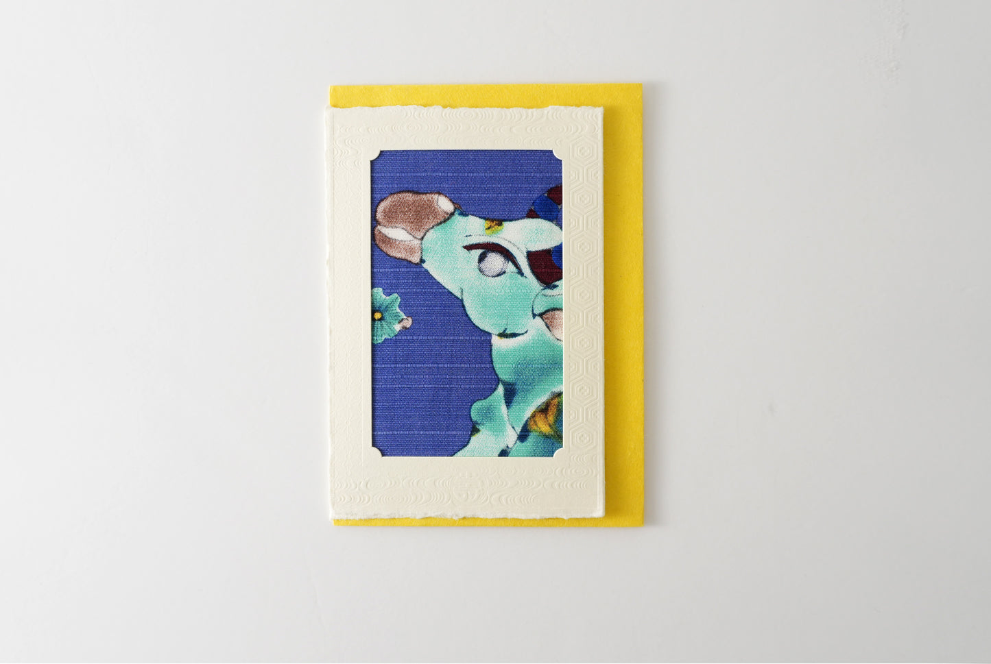 Carte de vœux Kissho Kaden KASHIKO Zodiaque Bœuf