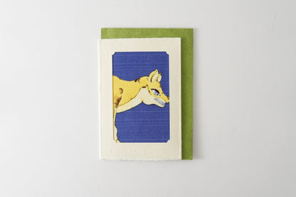 Carte de vœux Kissho Kaden KASHIKO Chien du zodiaque