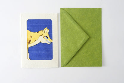 Carte de vœux Kissho Kaden KASHIKO Chien du zodiaque