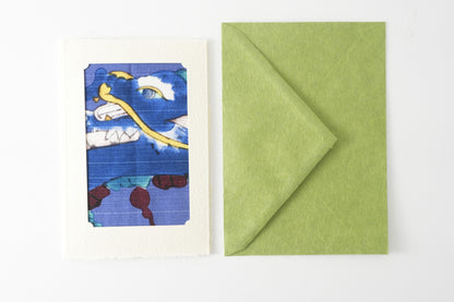 Carte de vœux Kissho Kaden KASHIKO Dragon du zodiaque