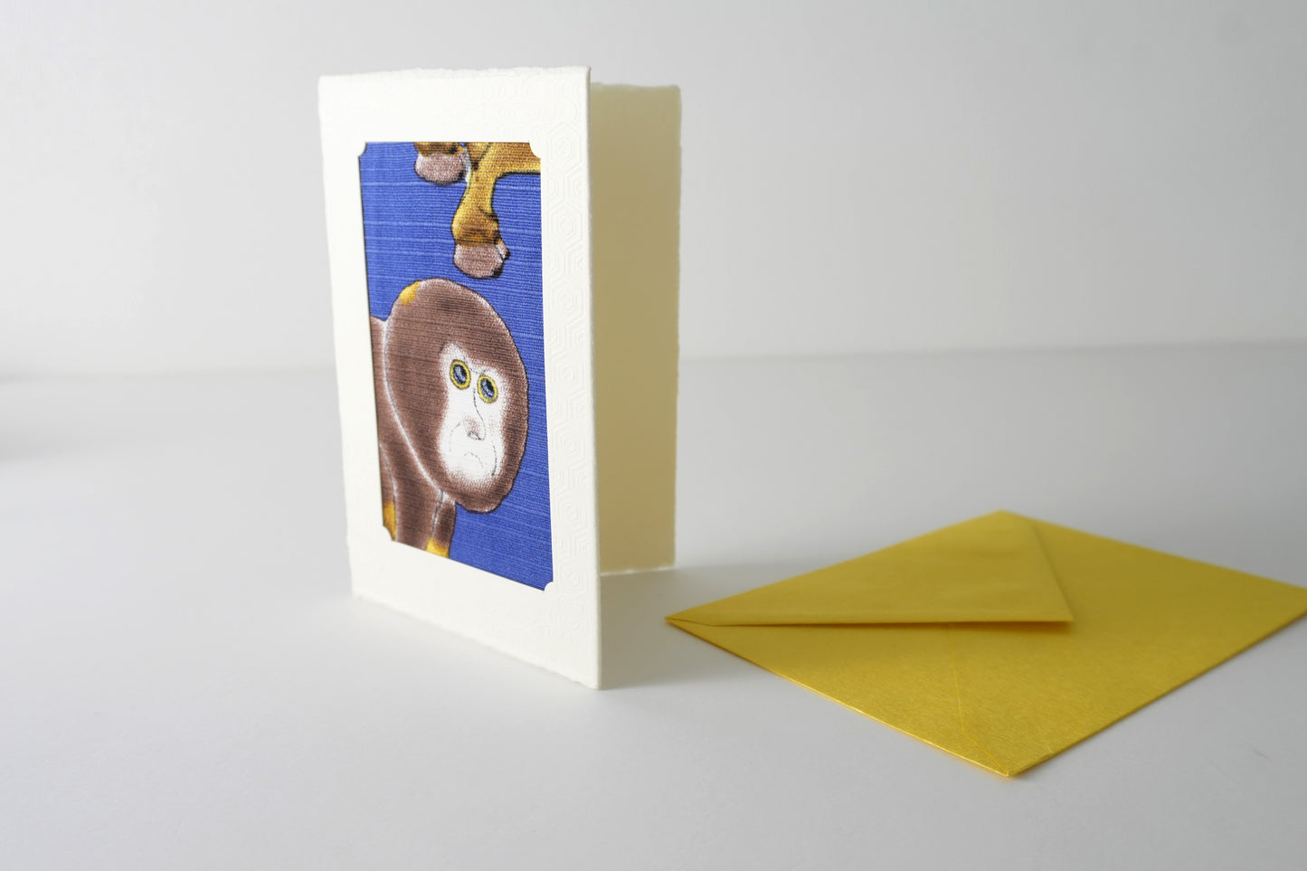 Carte de vœux Kissho Kaden KASHIKO Singe du zodiaque