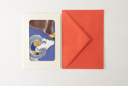 Carte de vœux Kissho Kaden KASHIKO Mouton du zodiaque