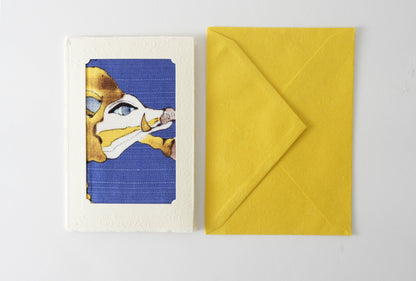 Carte de vœux Kissho Kaden KASHIKO Signe du zodiaque du Cochon