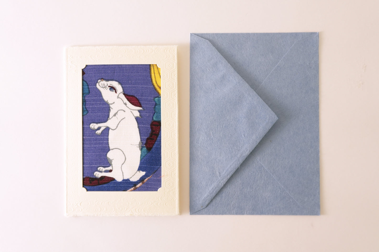 Carte de vœux Kissho Kaden KASHIKO Lapin du zodiaque