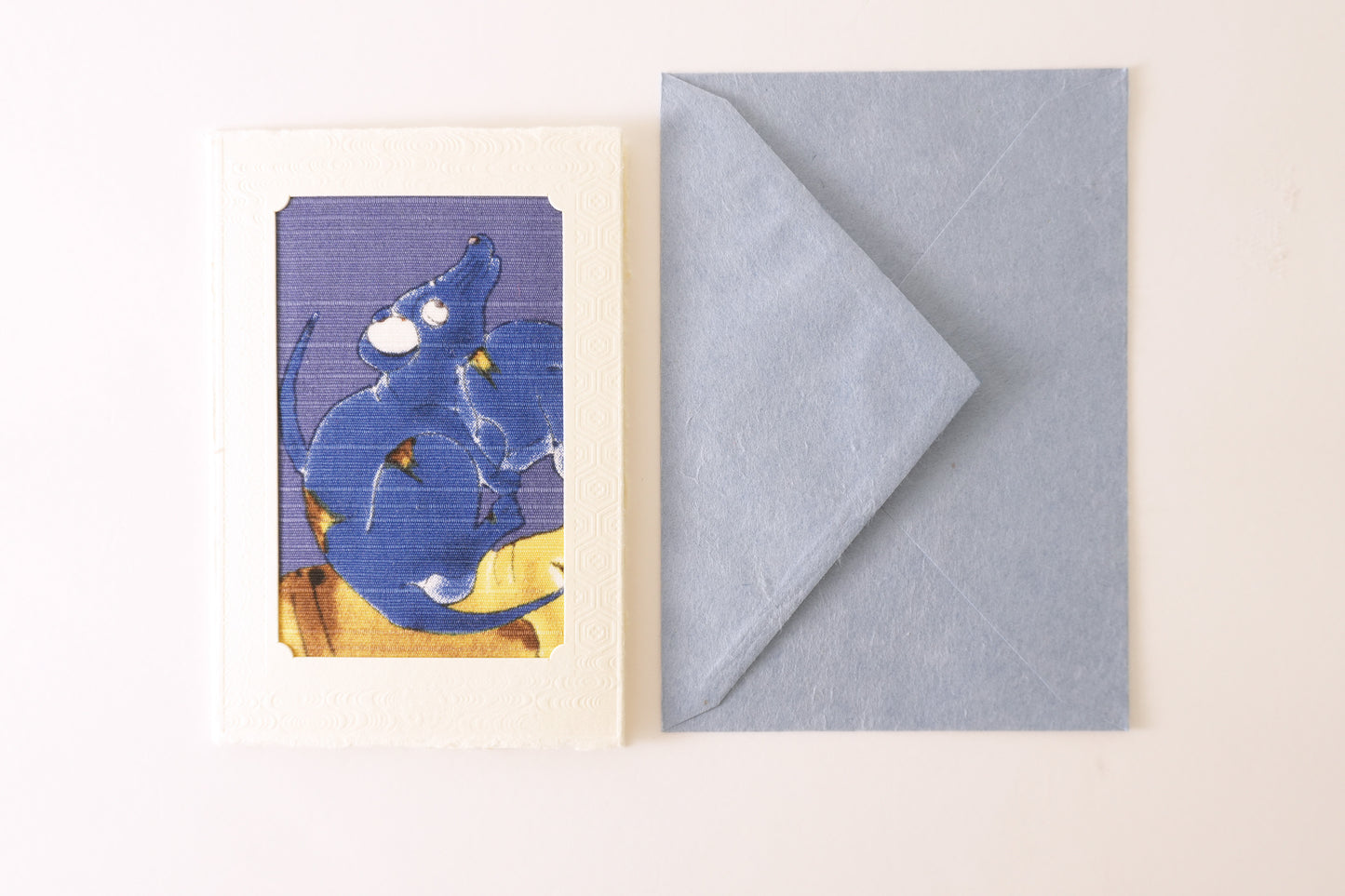 Carte de vœux Kissho Kaden KASHIKO Rat du zodiaque