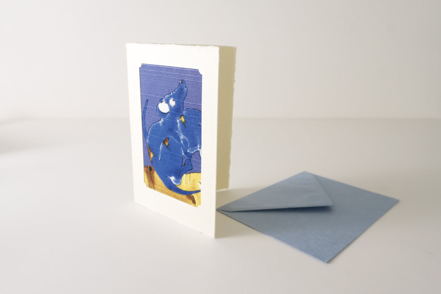 Carte de vœux Kissho Kaden KASHIKO Rat du zodiaque