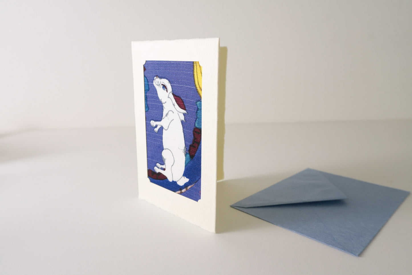 Carte de vœux Kissho Kaden KASHIKO Lapin du zodiaque