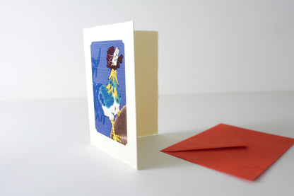 Carte de vœux Kissho Kaden KASHIKO Coq du zodiaque