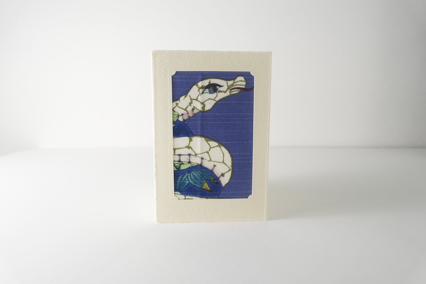 Carte de vœux Kissho Kaden KASHIKO Serpent du zodiaque