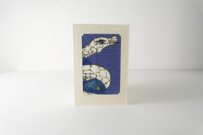 Carte de vœux Kissho Kaden KASHIKO Serpent du zodiaque