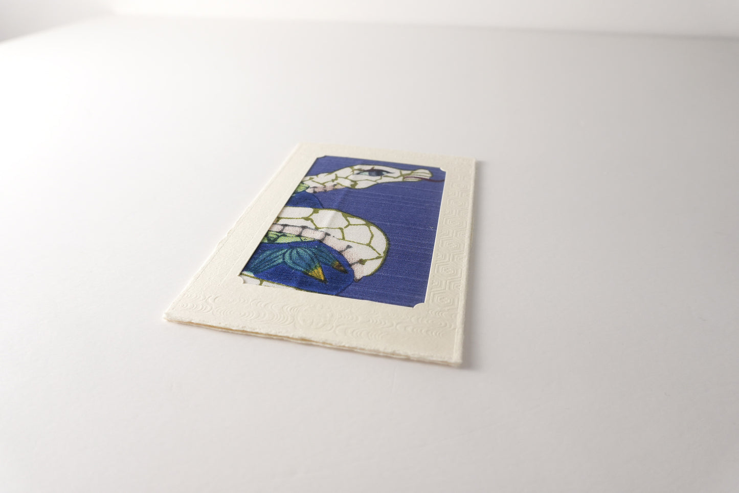 Carte de vœux Kissho Kaden KASHIKO Serpent du zodiaque