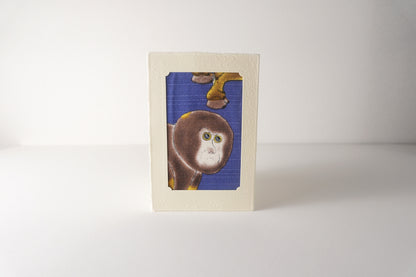 Carte de vœux Kissho Kaden KASHIKO Singe du zodiaque