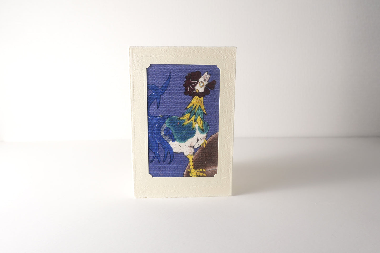 Carte de vœux Kissho Kaden KASHIKO Coq du zodiaque